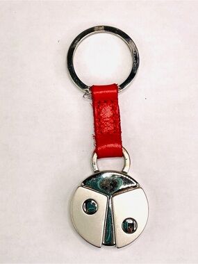 Coccinelle Signature Ladybug Cute Keychain Made in Italy